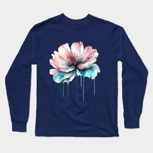 Watercolor Flower Long Sleeve T-Shirt